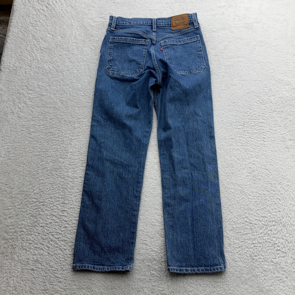Levis Premium Wedgie Straight Jeans Blue High Rise Button Fly 26995-0000 Size 26 - Picture 10 of 12